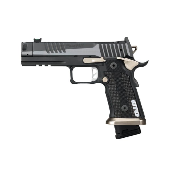 Sig Sauer P211 GTO Equinox 9mm 4.4" Bbl MACH3D Comp SAO Fiber Optic Sight Alloy Grip Magwell Pistol w/(1) 23rd and (2) 21rd Steel Mags 211F-9-GTO-EQ