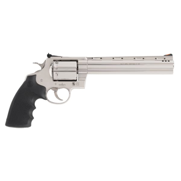 Colt Kodiak .44 Magnum 8" Ported Bbl Unfluted Cylinder Red Ramp Front/Adjustable Rear Sight 6rd Cap Rubber Grip SS Revolver KODIAK-SP8RTS