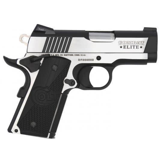 Colt 1911 Combat Elite Defender .45ACP 3" Bbl Series 80 SS Two Tone Pistol O7080CE