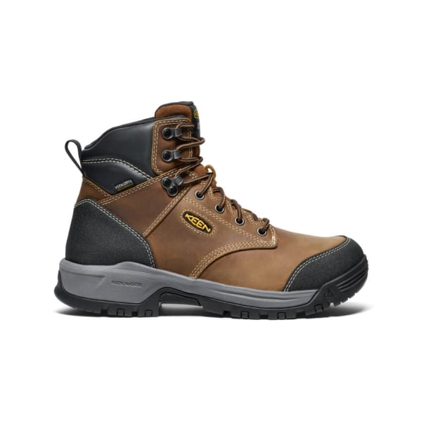 Keen Core Work Evanston 6" WP Soft Toe Men's Bison/Black Boots 1029681