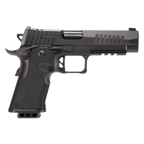 Sig Sauer P211 Full Size 9mm 5" Bull Bbl Black Handgun w/ SIG-LOC Slide, Ambi Controls, 1x17rd &amp; 2x21rd Magazines 211F-9-BXR3