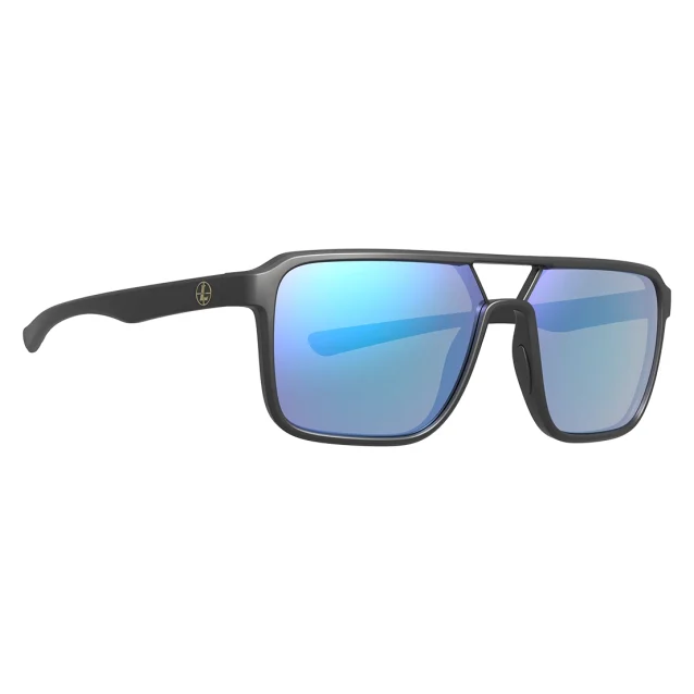 Leupold Bridger Matte Black Performance Eyewear w/Blue Mirror Lenses 186748