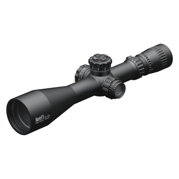 March FX Tactical 5-42x56mm G2 FFP FML-MT Reticle 0.1 MIL 6Level Illum Riflescope D42HV56WFIMLX-G2-FML-MT