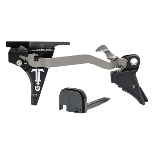TriggerTech Blackout Edition Glock Standard Frame Gen 1-5 Two-Stage Flat 2.5-6.0 lbs Adjustable Black Legacy Special Pistol Trigger G9B0-SBS-26-LBBF