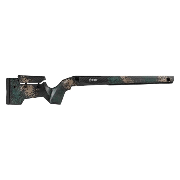 MDT CRBN Remington 700 Long Action RH Fixed ARCA Highland Green &amp; Flat Dark Earth Rifle Stock 109804-HGF