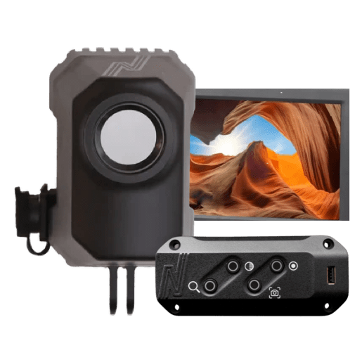 NightRide Thermal LLC NightRide Trailblazer 640 USB Grille Thermal Camera w/HDMI Controller &amp; Monitor NRTCM640-GU
