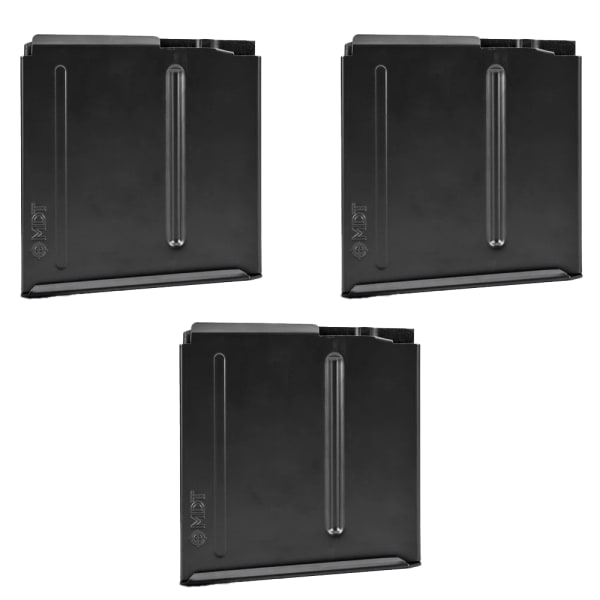 MDT 3-Pack LA .300 Win Mag 3.715 5rd Blk Metal Magazine Bundle 102143-BLK-MDT-KIT-3X