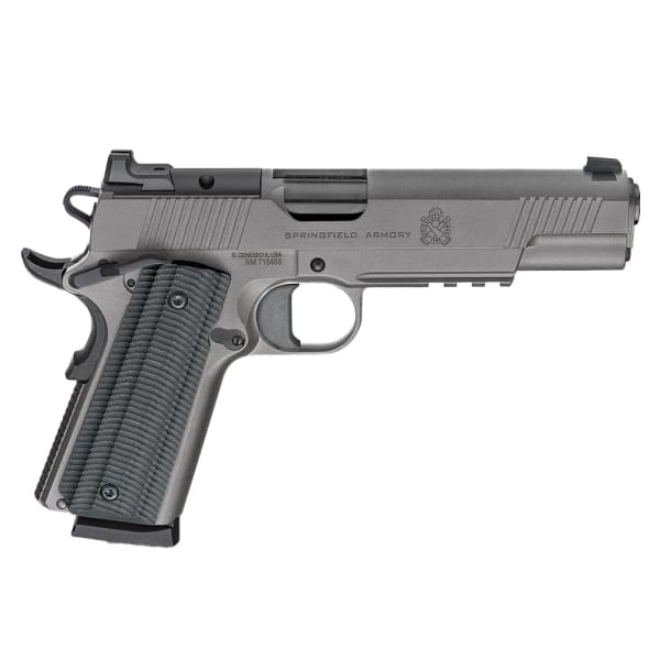 Springfield Armory 1911 Operator .45 ACP 5" Bbl Tungsten Handgun w/ AOS Plate, U-Notch Tritium Sights, 2x8rd Mags PO9230TAOS