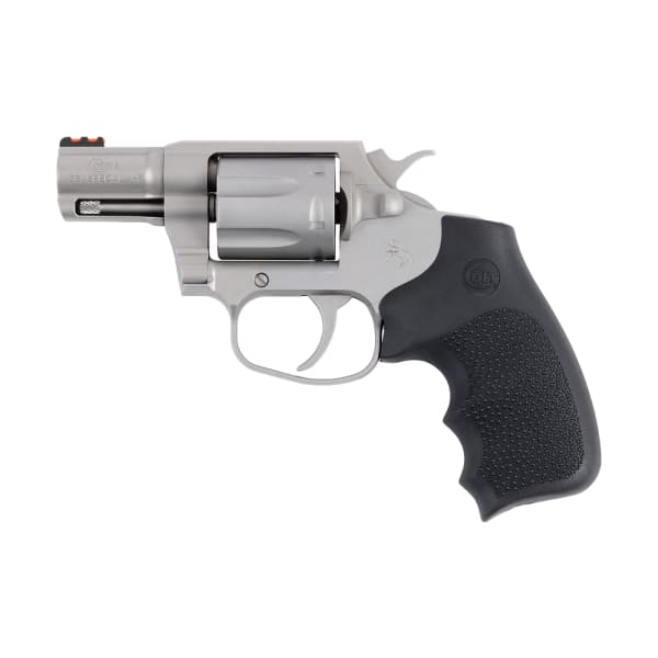 Colt Cobra .38 Special+P 2" Bbl DA/SA Brass Bead Front Integral Notch Rear Sight Black Hogue Grip Matte SS Revolver COBRA-SM2RFO