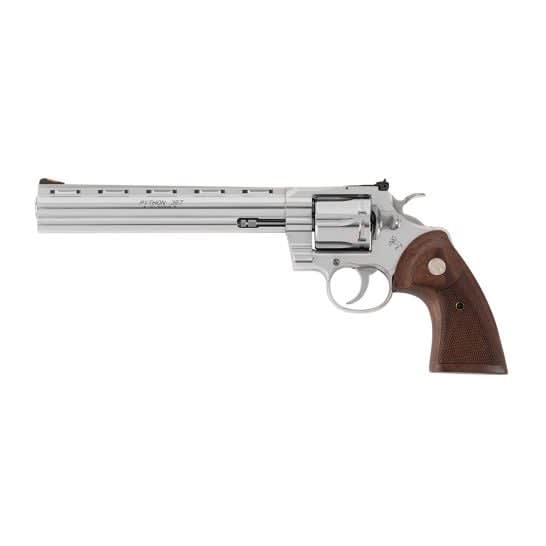 Colt Python .357 Magnum 8" Bbl Wood Grips SS Revolver PYTHON-SP8WTS