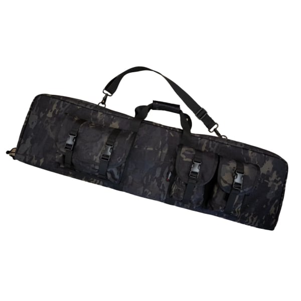 Armageddon Gear 42"Perfect Carbine Case Multi-Cam Black for AR-Style Rifles w/ Extra Pockets, Foam Pads, Shoulder Strap, 1000-Denier Cordura AG0160-MB