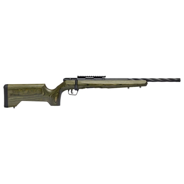 Savage Arms B22 Timber Tactical .22 WMR 18" (45.7 cm) Bbl 9rd Laminate Black/OD Green RH Full Rifle 70551
