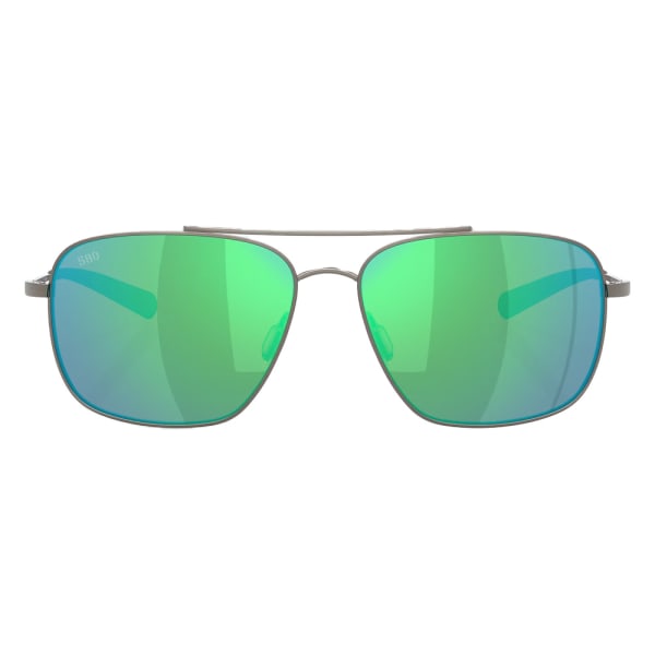 Costa Del Mar Canaveral Brushed Gunmetal Frame Green Mirror 580G Lens 06S6002-60022359