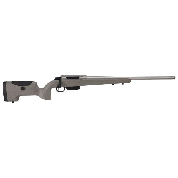 Tikka T3X Upr Matte Blued Steel 6.5 PRC NS 23.7 BBL 1:1/8 5/8x24 TPI 20MOA RH 4RD Glass Fiber ADJ CHK / Desert Sand JRTXU319CAS