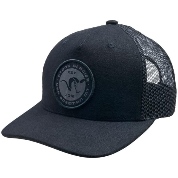 Stone Glacier SG King Ram Patch Trucker Hat Black OSFM 60249-BK-OSFM