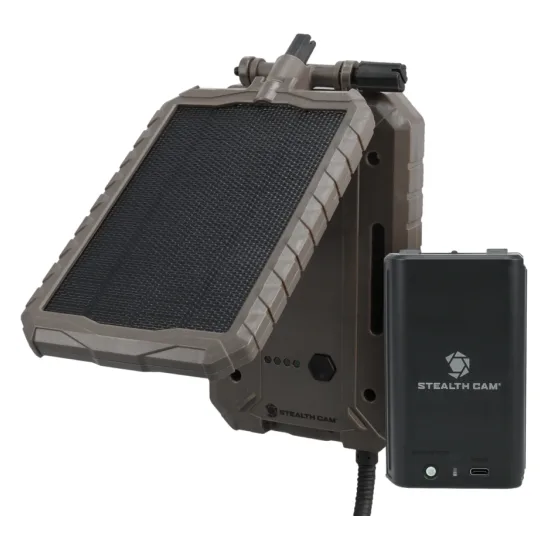 Stealth Cam FieldMAX Solar Battery Pack &amp; Rechargeable Lithium Internal Battery Pack Combo STC-SOLP5XMAXC