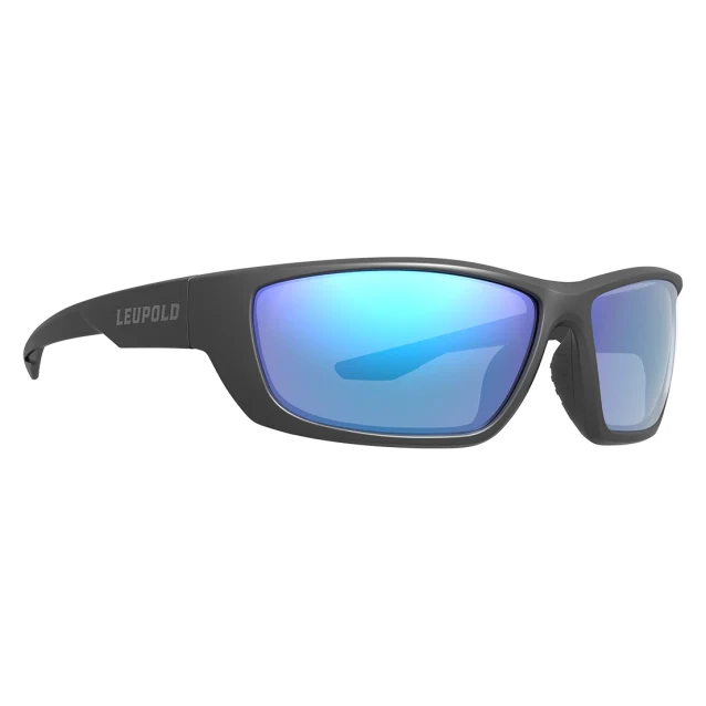 Leupold Cheyenne Matte Black Performance Eyewear w/Blue Mirror Lenses 186746