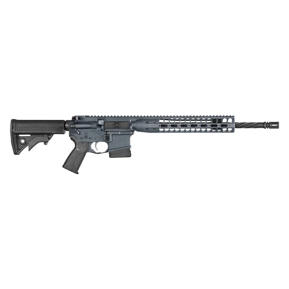 LWRCI ICDI Discovery Direct Impingement 5.56mm 16" 1/7" 1/2x28 TPI Bbl M-LOK Premium Grey Earth RH CA Compliant Rifle ICDIR5PG16MLECAC
