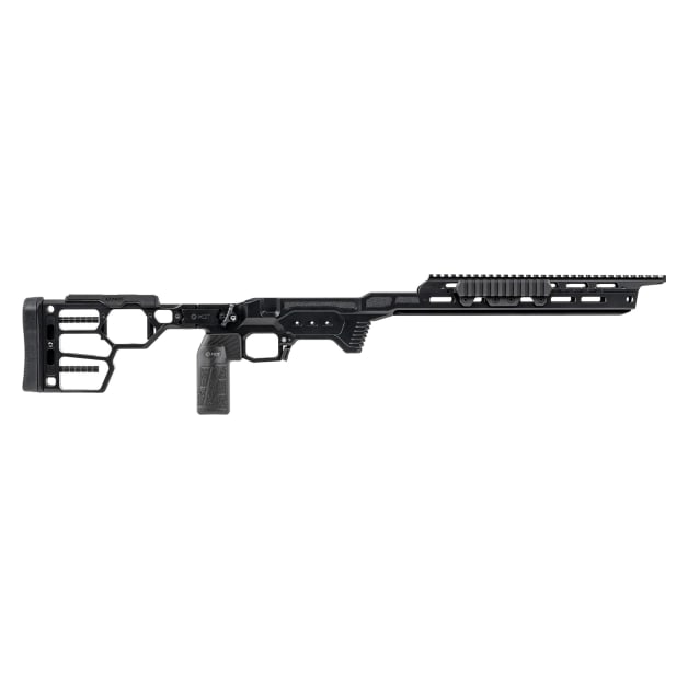 MDT DRT Rem 700 Short Action Right-Handed M-LOK &amp; ARCA Rails 20 MOA NV Bridge Skeletonized Multi-Material Foldable Black Chassis System 115750-BLK