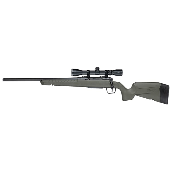 Savage Arms G4 Axis 2 XP Green LH .22 CM 1:8" 1/2x28 20" Heavy Sporter Bbl Carbon Steel/Synth Matte BLK Rifle w/3-9x40 BDC Scope 33184