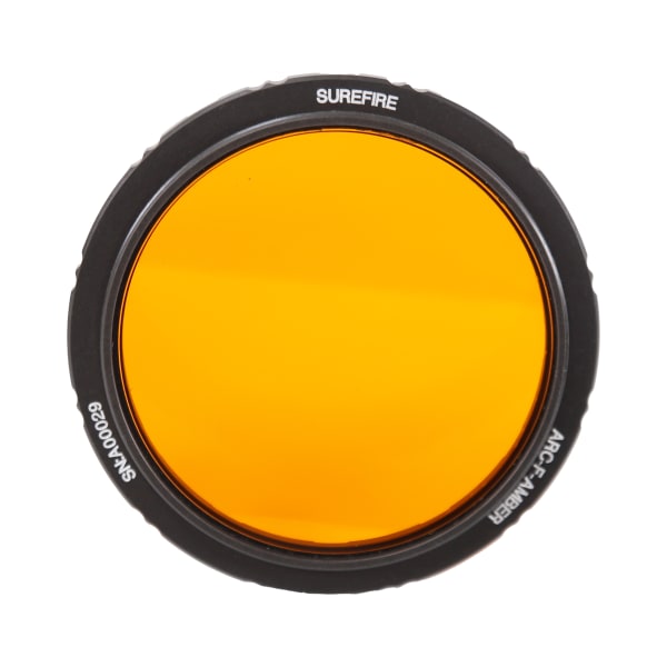 Surefire Hellfighter Amber Screw on Filter for HF5 &amp; ARC2 ARC-F-AMBER