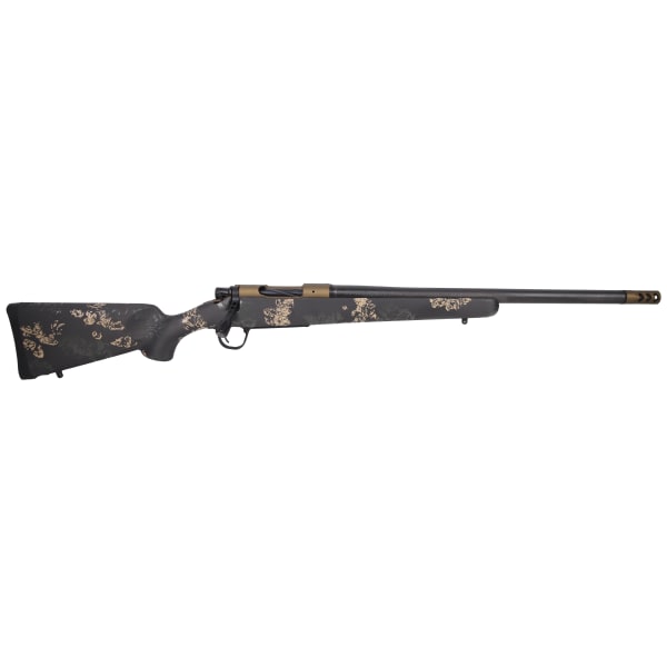 Christensen Arms Ridgeline .22 Creedmoor 20" 1:7 Carbon Fiber Bbl Carbon with Green &amp; Tan Sporter FFT Stock Bolt Action Rifle 801-060080-00