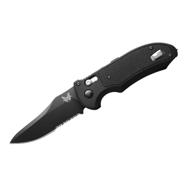 Benchmade Auto Triage AXIS Drop-Point HK GB Black Aluminum &amp; G10 Knife 9170SBK
