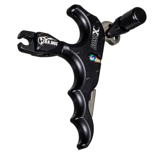 T.R.U. Ball Archery Boss X 4 Finger Black Handle Release TBX4-BK