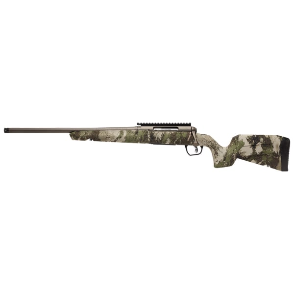 Savage Arms Axis 2 PRO 6mm ARC 20" (50.8 cm) 1:7.5" Bbl 4rd Synth Gun Metal Bronze/Woodland LH Compact Bolt Action Rifle 32390
