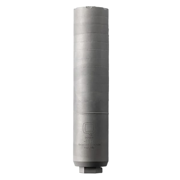 Q, LLC. Thunder Chicken 7.62mm Ti 1.75" OD X 8.1" L Bead Blasted Rearend Included Silencers SIL-TC-QUICKIE-762-RE