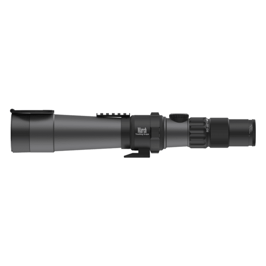 March 8-80x56HM SFP Tracking Scope MML-W1 Reticle 4Level Illum MIL w/Accessory Rail &amp; Eyepiece Extension Ring DT80HV56RI-AR-MML-W1