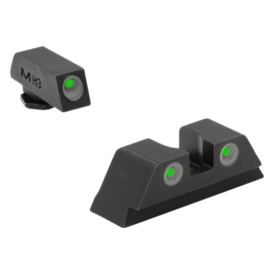 Meprolight Tru-Dot Glock 42, 43, 43X, 48 Green/Green Fixed Pistol Sight Set 102203131
