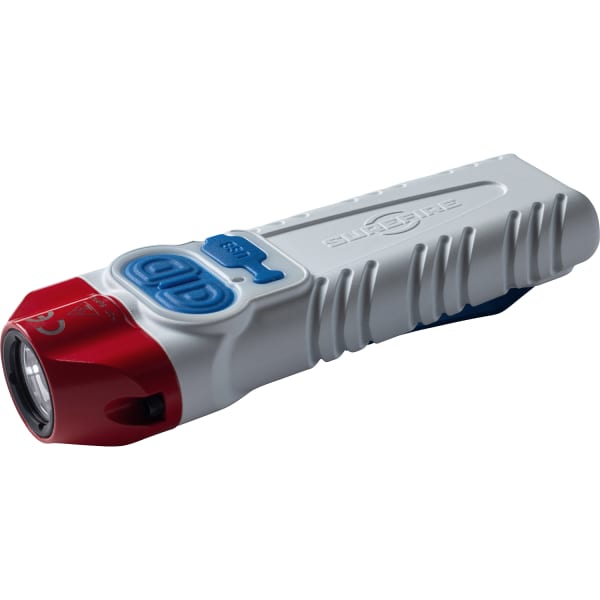 Surefire Stiletto Pro LED 1000 Lumen Rechargeable Flashlight w/ Max Vision Beam, Aluminum Cerakoted Body, Red White &amp; Blue PLR-B-RWB