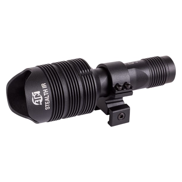 ATN IR Illuminator Stealth 940nm Adjstable Power w/ Weaver-Picatinny Rail Mount for Binox 6 Binoculars ACBNB6IR940M
