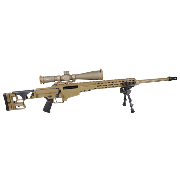 Barrett MK22 7.62x51 NATO, .338 Norma Mag, .300 Norma Mag Coyote Brown Cerakote Deployment Kit w/Leupold Contract Optic, Bag Rider &amp; Zero Target 19778