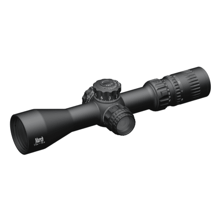 March Compact Tactical 1.5-15x42mm MML Reticle 0.1 MIL SFP Illuminated Riflescope D15V42TIML-MML