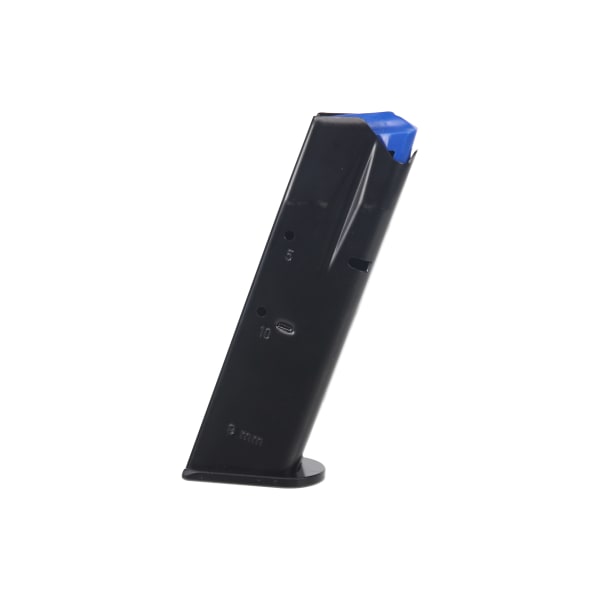 CZ DWX Compact 75 Compact 9mm 10rd Black Aluminum Basepad DW Pistol Magazine 11457