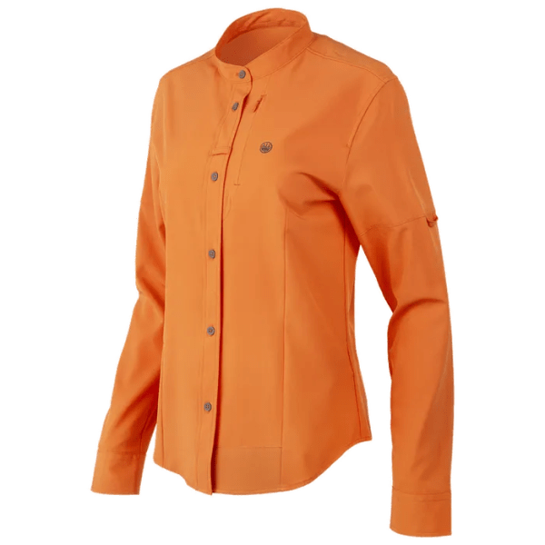 Beretta Women's EVAD Flex Long Sleeve Button-Down Shirt Orange LD571T23340024