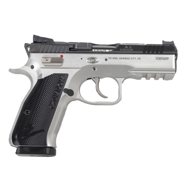 CZ Shadow 2 9mm 15rd Bbl Clear Annodized Frame/Nitride Slide FO Front/Blk Ser Hajo Rear MS Optics-Ready Hammer Fired Metal Framed Comp Handgun 86156