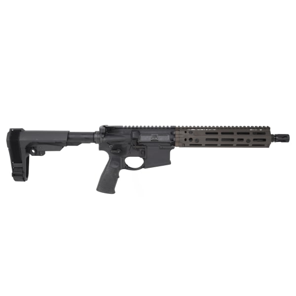 Daniel Defense DD4 MK18 RIII 5.56mm 10.3" 1:7 Govt Bbl Car RIS III 9.5 FDE Semi-Auto Pistol w/SBA3 Brace &amp; DDFH (No Mag) 02-191-13295-067