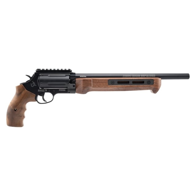 Taurus JUDGE Home Defender 45 COLT/.410 GA Black 13'' Bbl 5 rd WOOD Grip w/ Pic Rail 2-JHD441013MAG-W