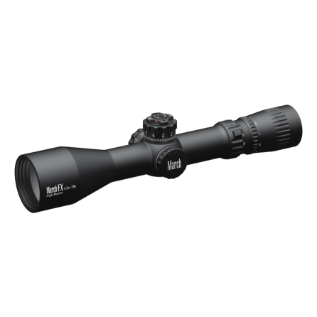 March FX Tactical 4.5-28x52mm FML-LDK Reticle 0.1MIL FFP Non-Illuminated Riflescope w/Shuriken Dial Lock D28HV52WFMLX