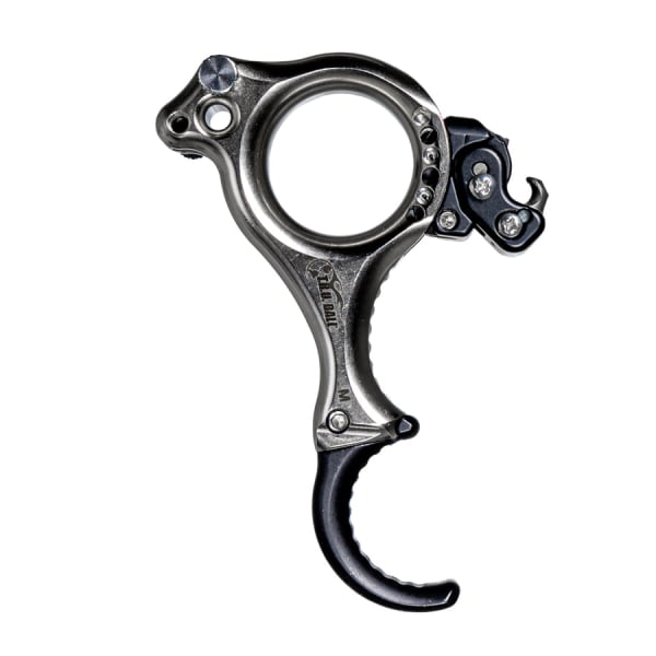 T.R.U. Ball Archery Fulkrum AC Flex 3 Finger Aluminum/Brass Quick Silver Brass Medium Handle Release TFAF-QS-M