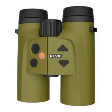 REVIC Optics Acura BR10 Ballistic Rangefinding Binocular 10x42 w/ 2800yd Range, App Compatible, Gen 2 Display, Green AY-R-E5503