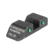 Ameriglo Green Tritium 2-Dot w/Black Outlines .3"H, Sq Notch Serrated Rear Sight for Springfield Hellcat OSP SA-875R