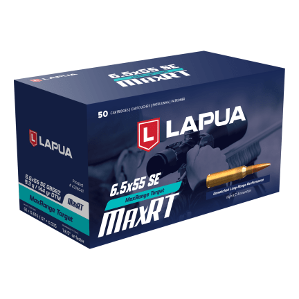 Lapua 6.5x55 Swede 144gr MaxRange Target OTM Ammunition (50/Box) 4316041