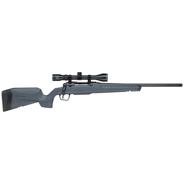 Savage Arms G4 Axis 2 XP Gray .22-250 REM 1:12" 1/2x28 20" Heavy Sporter Bbl Carbon Steel/Synth Matte BLK Rifle w/3-9x40 BDC Scope 33173
