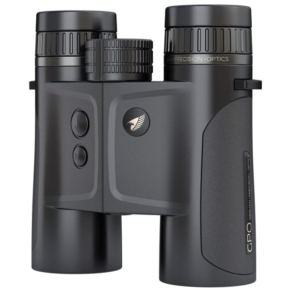 German Precision Optics RANGEGUIDE 8x40 Rangefinding Binoculars 3500yds Range, Water &amp; Fogproof, OLED Display, Temperature Sensor, Black BX732