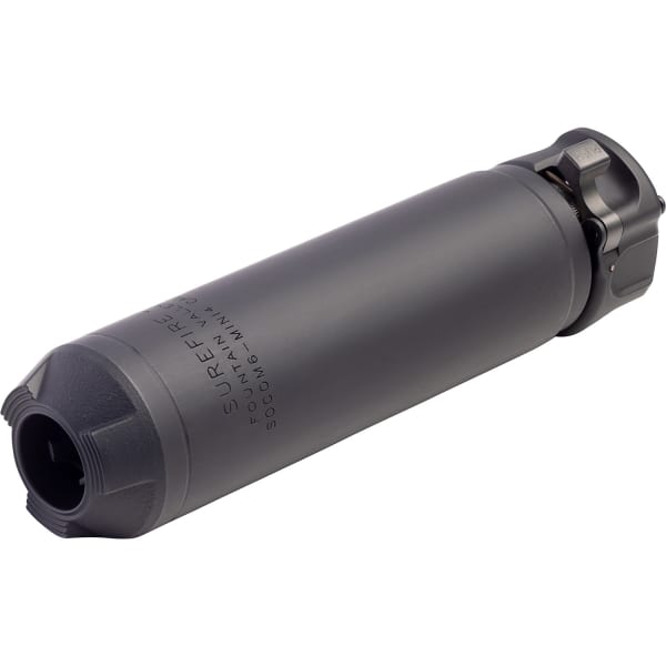 Surefire Socom 4 Series 6mm 5.9" Low Back Pressure Black Suppressor (NFA) SOCOM6-MINI4-BK