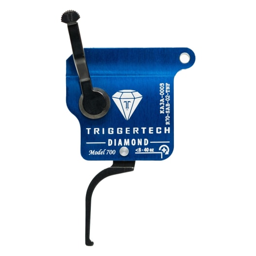 TriggerTech : Rem 700 Rough Diamond Triggers Rem700 Rough Diamond - Right Hand, Black Flat Lever, No Bolt Release Black R70-SAB-02-TNF